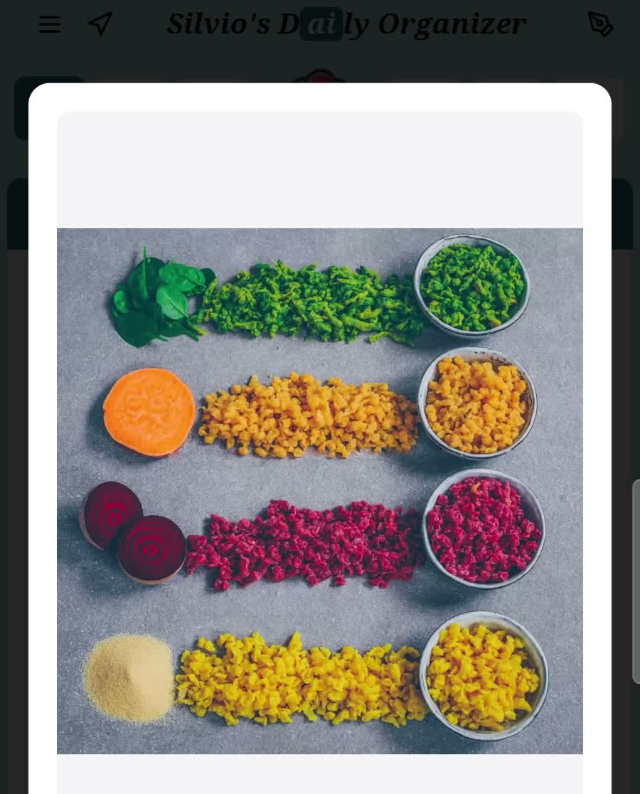 Rezept-Link mit Kommentar und zwei Bildern im Eintrag